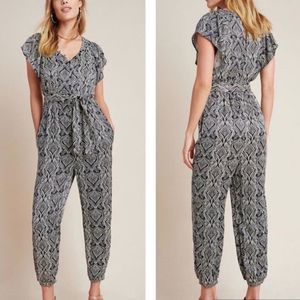 NWT Anthropologie Zadie Satin Jumpsuit